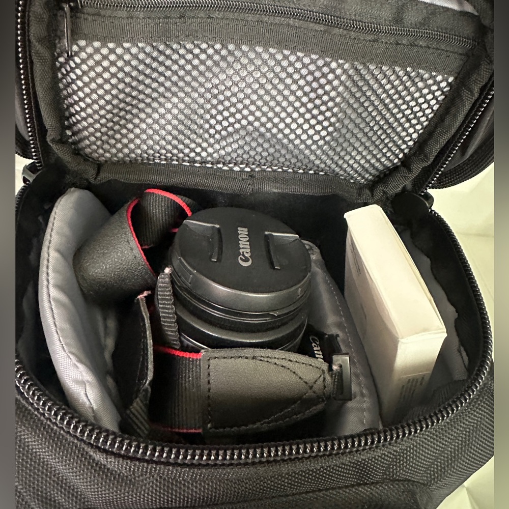Canon EOS Rebel T7 DSLR Camera|2 Lens Kit with EF18-55mm Lens, Black mic carrier